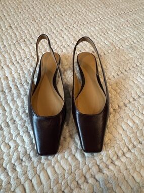 Madewell | Ophelia Slingback Flats in Espresso Bean 5.5